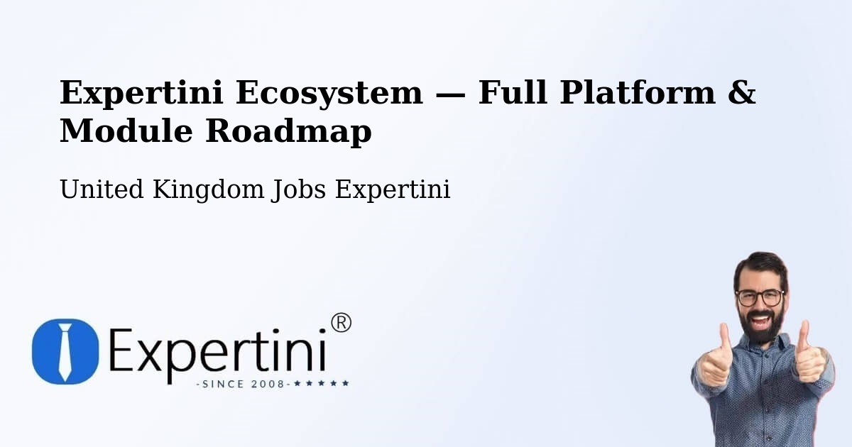 Expertini Ecosystem — Full Platform & Module Roadmap – Chester
